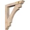 Ekena Millwork Merced Traditional Smooth Bracket w/ Offset Brace, Douglas Fir, 5 1/2"W x 32"D x 36"H BKT0604X32X36MRC01SDF - alternate 1